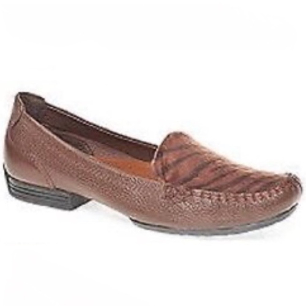 Brown Leather Loafers for Women